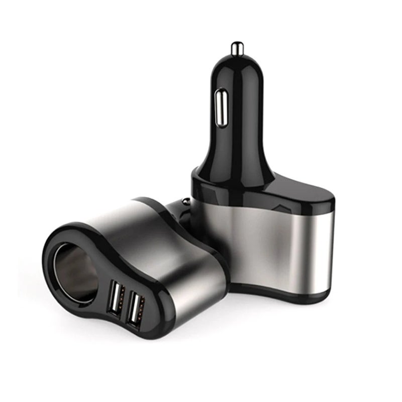 Bluejw Fast Car Charger, Dual USB Port Cigarette Lighter Adapter - QC3.0 Universal Automobile Charger for Rapid Charging - Image 2